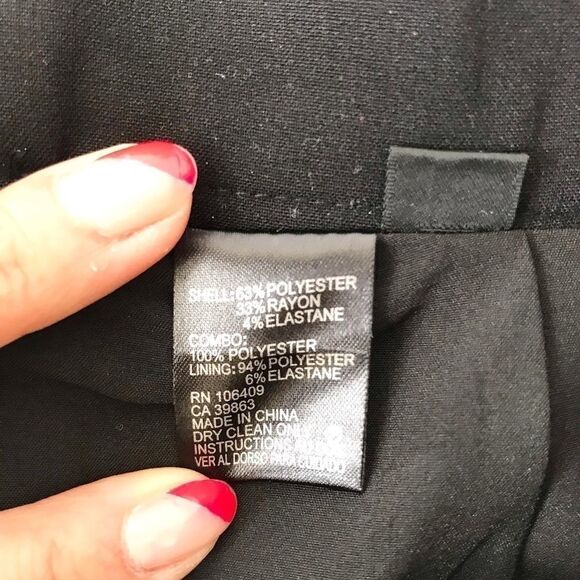 Tahari ASL navy/black Jody pencil skirt size 2 - Picture 8 of 9